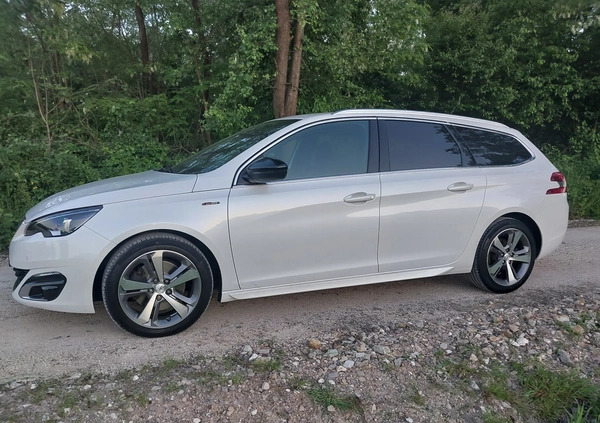 Peugeot 308 cena 45000 przebieg: 203000, rok produkcji 2015 z Poręba małe 596